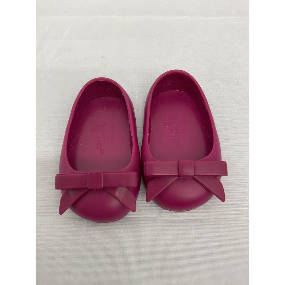 Purple Doll Shoes With Bow For Our Generation Dolls